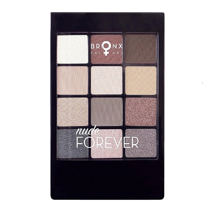 Изображение товара BRONX COLORS Палетка теней для век Nude Forever, 12 оттенков, 12 г