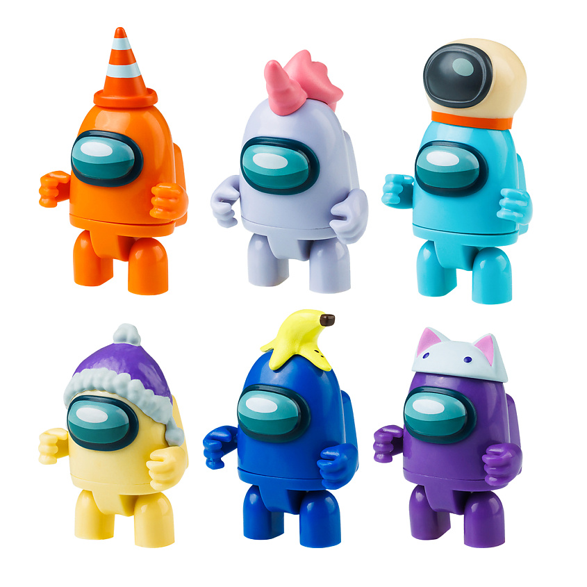 Изображение товара Набор фигурок Among Us 3 серия подарочный комплект с аксессуарами