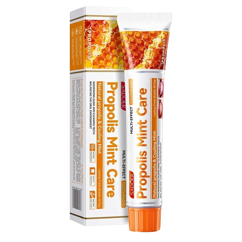 Изображение товара SADOER Зубная паста укрепляющая с прополисом и мятой, 100 гр.