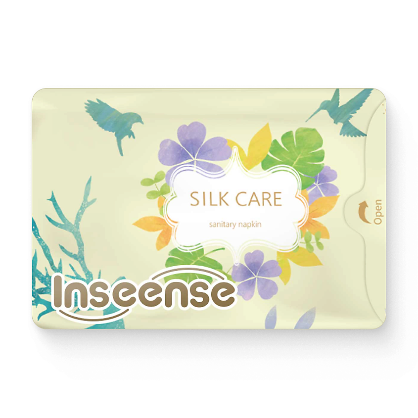 Изображение товара INSEENSE Прокладки женские гигиенические ночные плюс Silk Care, 8 шт.