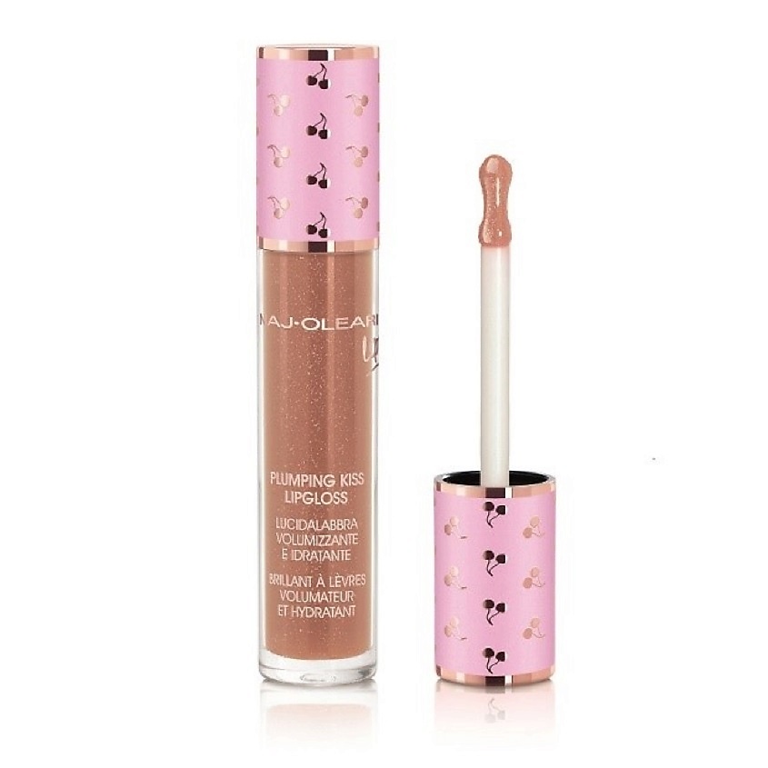 Изображение товара NAJ OLEARI Блеск для губ, придающий объем PLUMPING KISS LIP GLOSS, PEARLY CARAMEL 6 мл