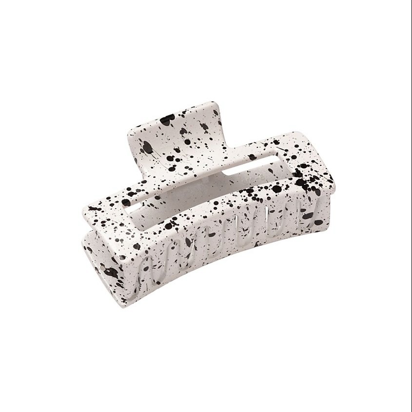 Изображение товара Заколка краб для волос LA ROSA белая удобная и стильная