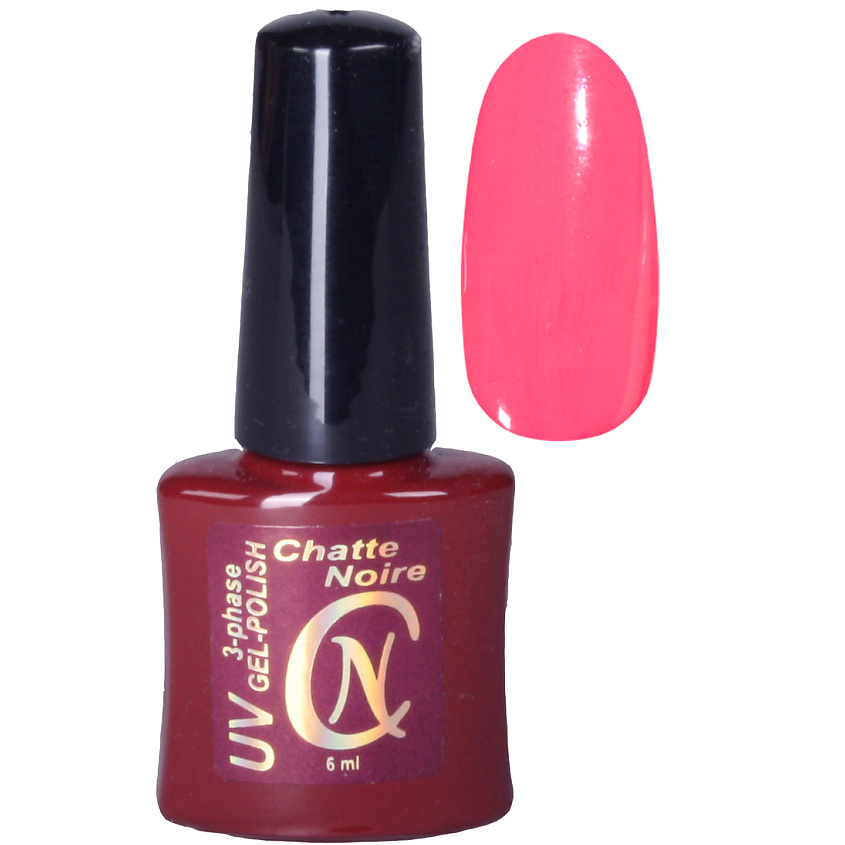 Изображение товара CHATTE NOIRE Гель-лак для ногтей Pink, тон 1037 светло-розовый неон, 6 цвет
