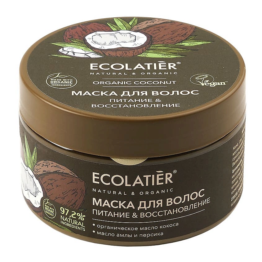 Изображение товара Ecolatier GREEN Маска для волос Питание & Восстановление ORGANIC COCONUT, 250 мл