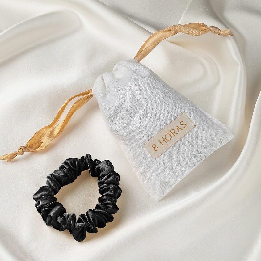 Изображение товара 8 HORAS OF SILK Шелковая средняя резинка, Черный