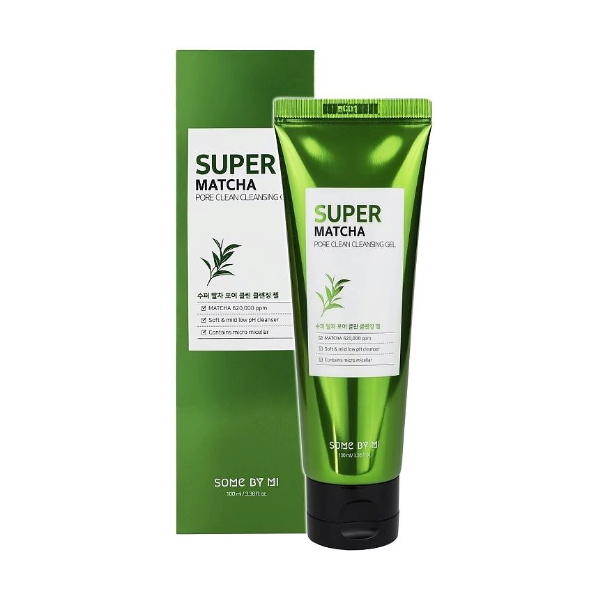 Изображение товара SOME BY MI Гель для умывания очищающий с экстрактом чая матча Super Matcha, 100 мл