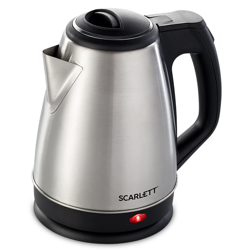 Изображение товара SCARLETT Чайник металлический на подставке SC-EK21S25, цвет: Серый, 1 шт
