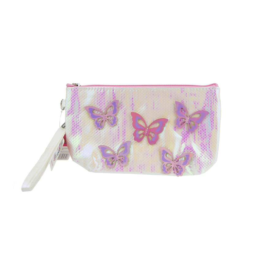 Изображение товара LUKKY Косметичка жемчужная с накладными бабочками, 1 шт