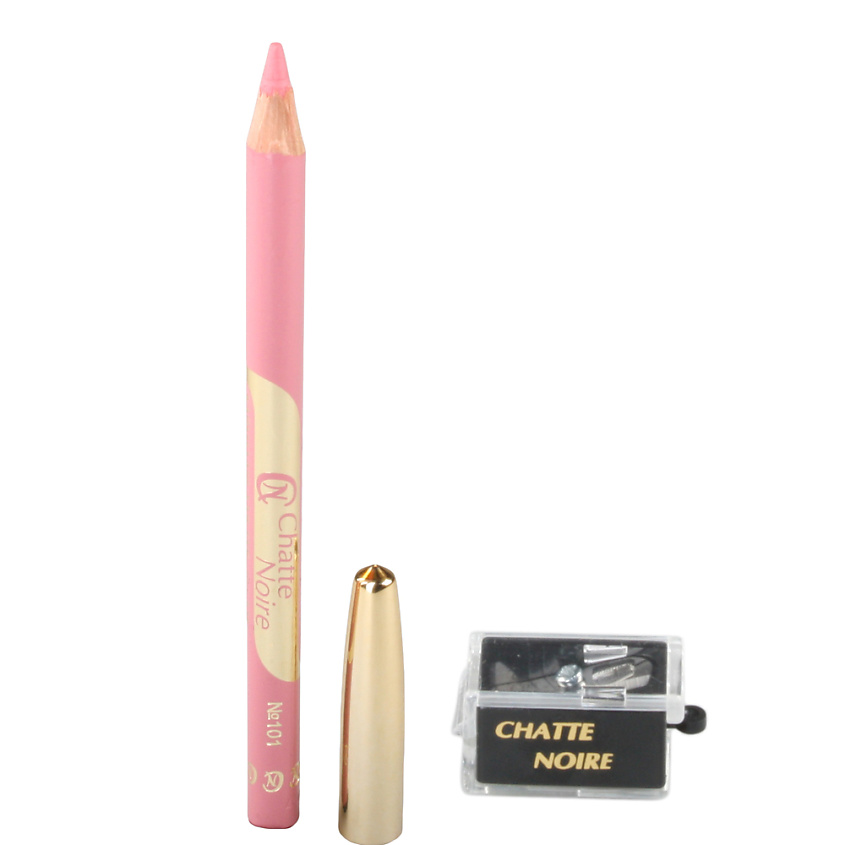 Изображение товара Набор карандаш и точилка для губ CHATTE NOIRE тон 418 светлый розово-сиреневый