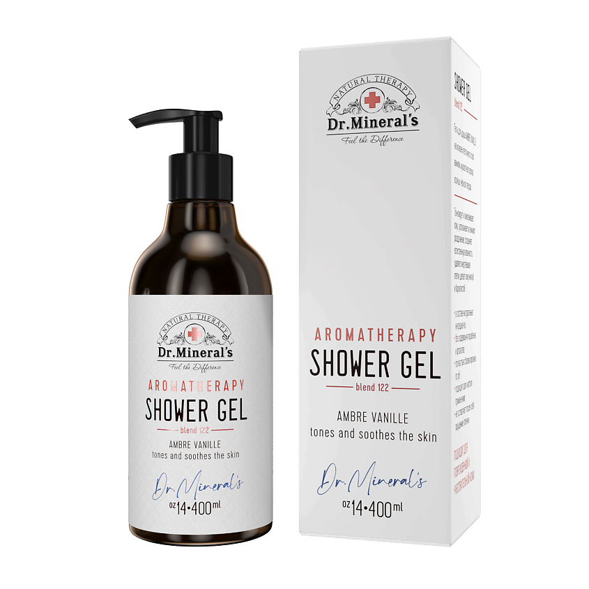 Изображение товара Смягчающий ароматический гель для душа Ambre vanille 400 мл для тела кожи лица