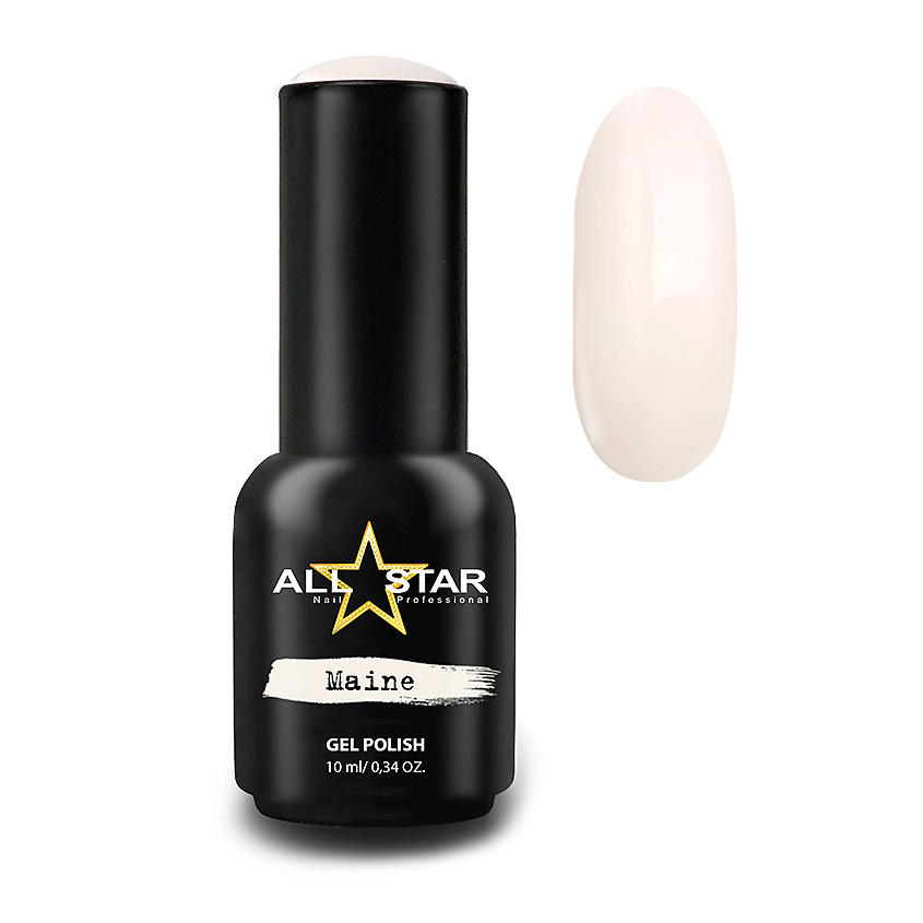 Изображение товара ALL STAR PROFESSIONAL Гель-лак для ногтей Nud, молочный