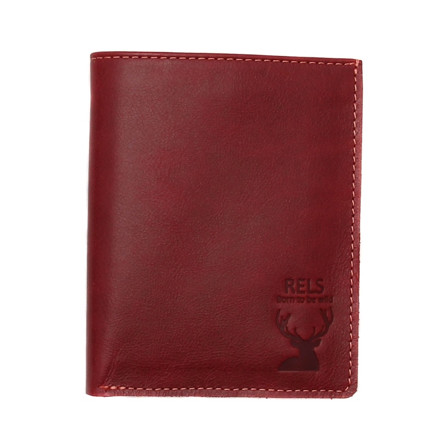 Изображение товара Бумажник женский RELS Betta Wild бордовый натуральная кожа