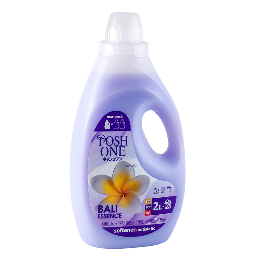 Изображение товара POSHONE Кондиционер для белья "Bali Essence" бережный уход за белым и цветным бельем, 2000 мл