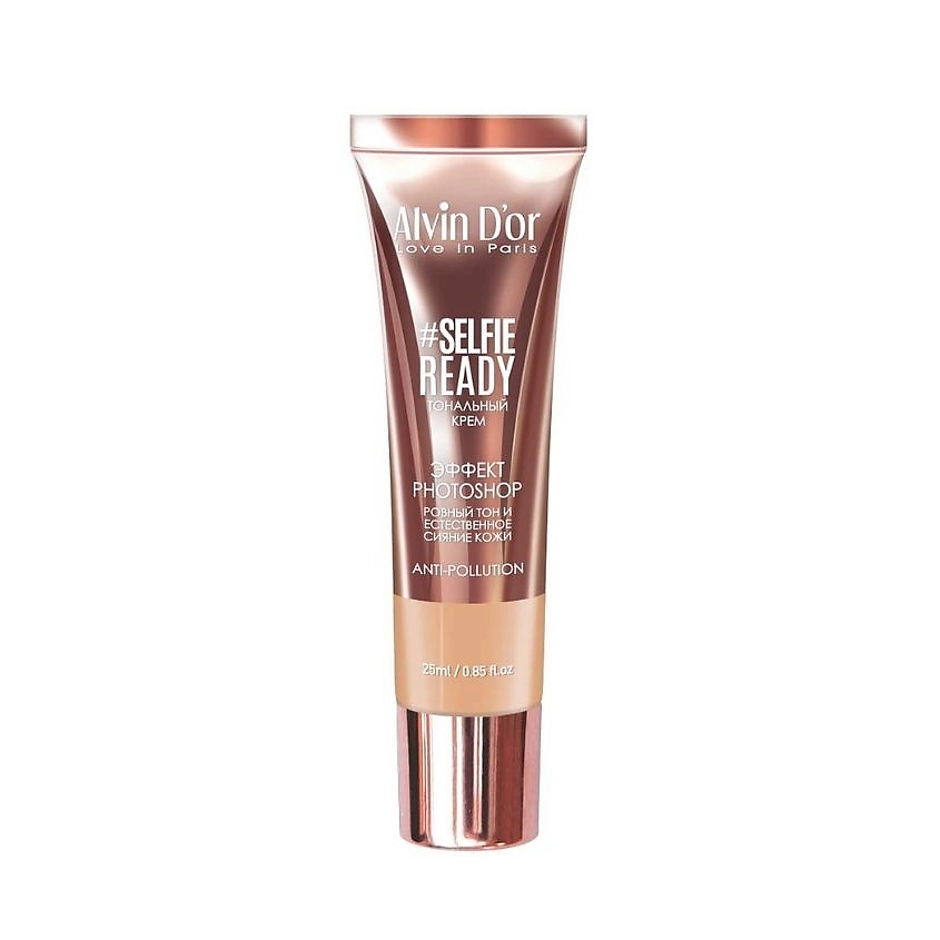 Изображение товара Тональный крем SELFIE READY ALVIN D'OR 03 Розовый для естественного макияжа и защиты кожи