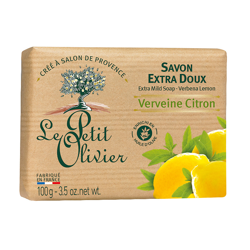 Изображение товара LE PETIT OLIVIER Мыло экстра нежное питательное Вербена-Лимон Verveine Citron Soap, 100 г