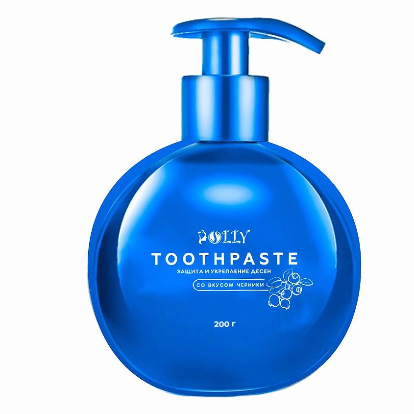Изображение товара POLLY зубная паста со вкусом черники 200 г Защита и укрепление десен