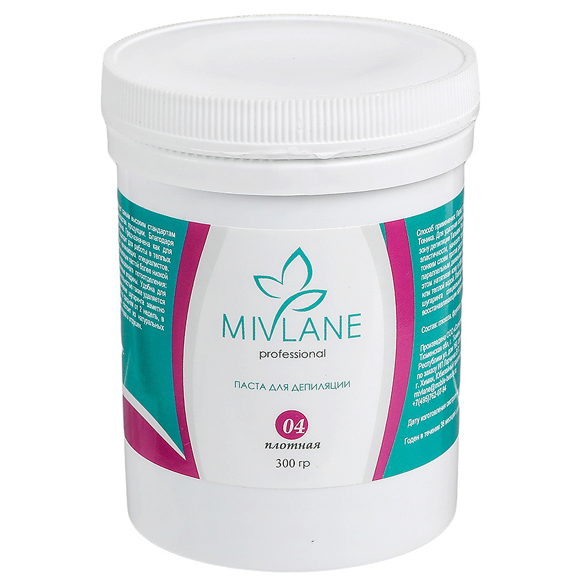 Изображение товара MIVLANE Сахарная паста для шугаринга и депиляции Плотная, 300 мл
