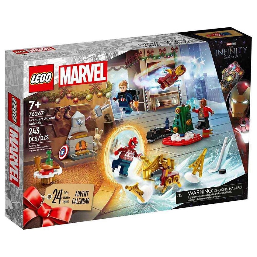 Изображение товара LEGO Адвент-календарь 76267 Marvel Мстители 24 сюрприза для коллекции и творчества