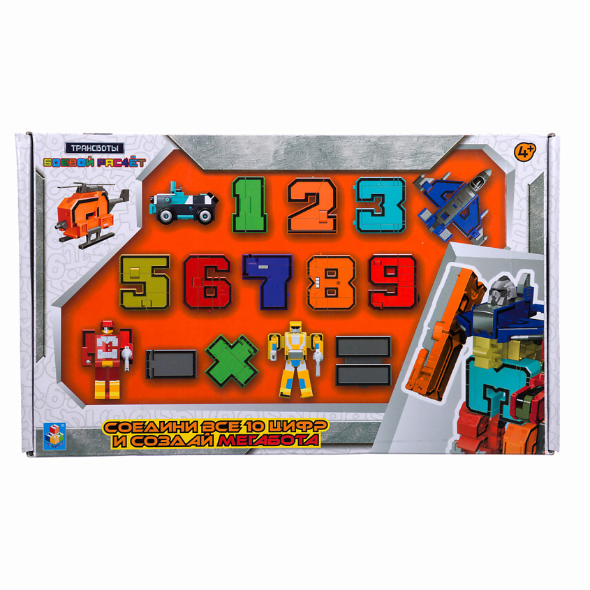Изображение товара 1TOY Трансботы Боевой расчет зеленый конструктор для детей развивающая игрушка