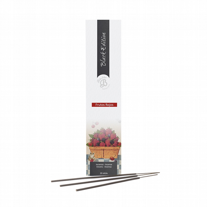 Изображение товара BOLES D'OLOR Ароматические палочки, благовония Красные фрукты Frutos Rojos (Black Edition), 20 шт