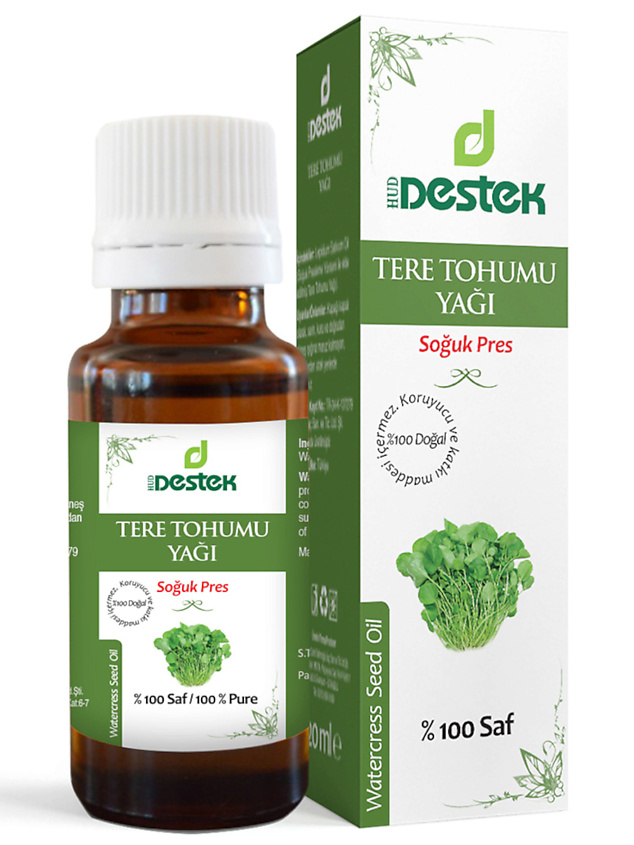 Изображение товара Масло кресс-салата 100% натуральное для лица тела и волос 20 мл