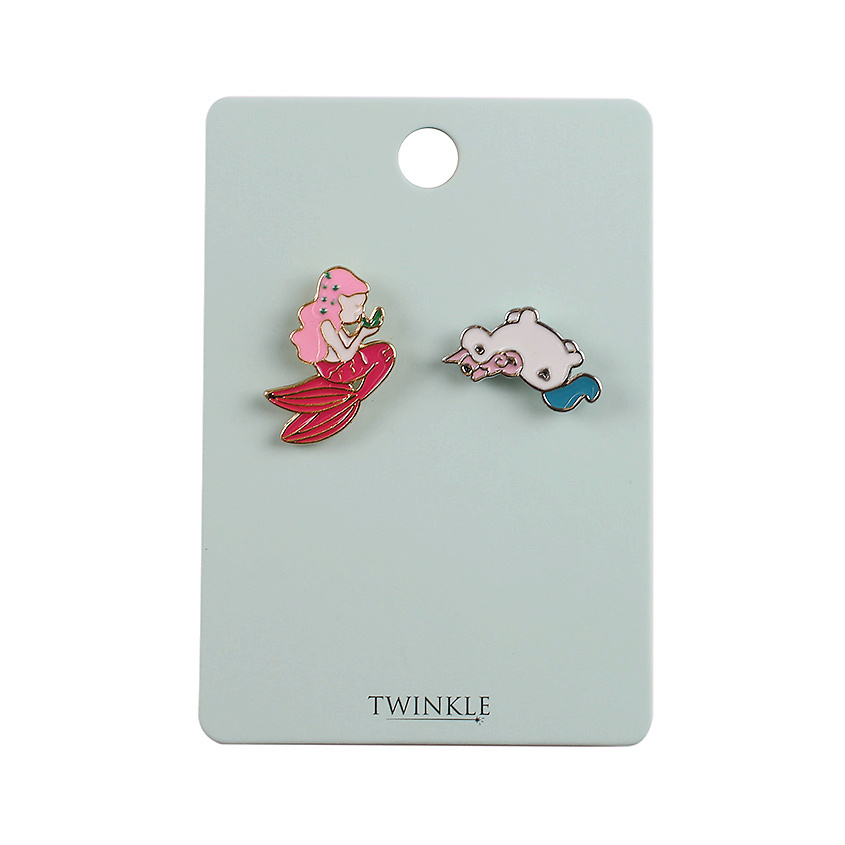Изображение товара TWINKLE Броши 2 шт. Unicorn и Mermaid - женский набор украшений