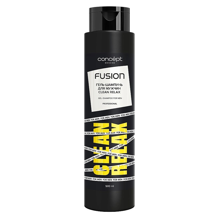 Изображение товара CONCEPT MOSCOW Гель-шампунь для волос мужской Clean Relax, 500 мл
