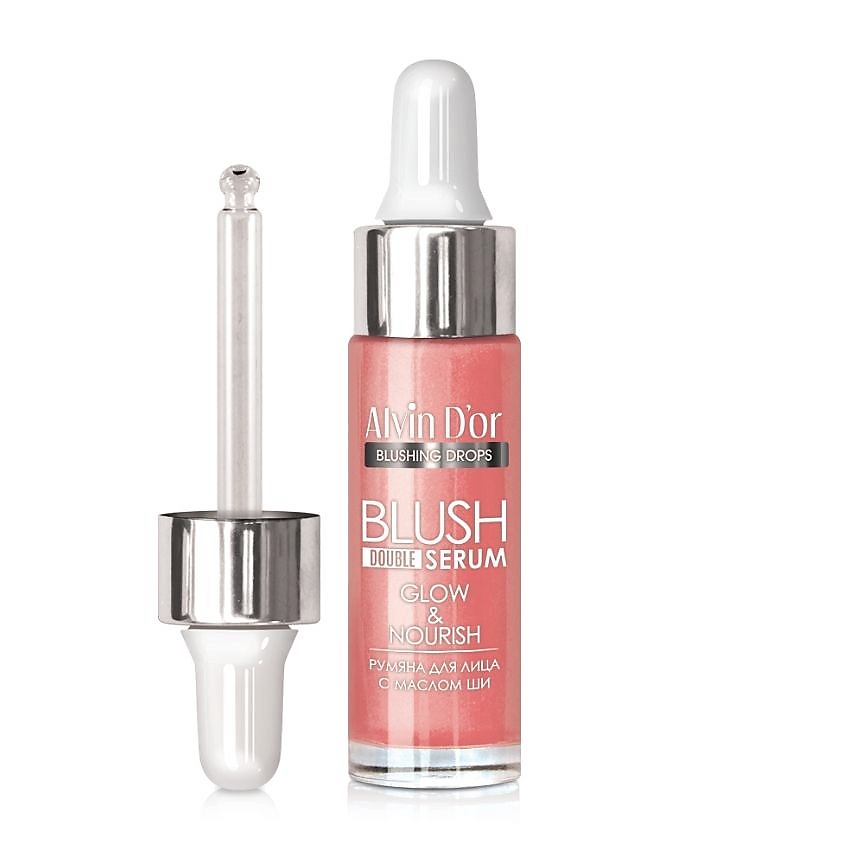 Изображение товара Жидкие румяна ALVIN D'OR Blush Double Serum 02 легкое сияние и уход