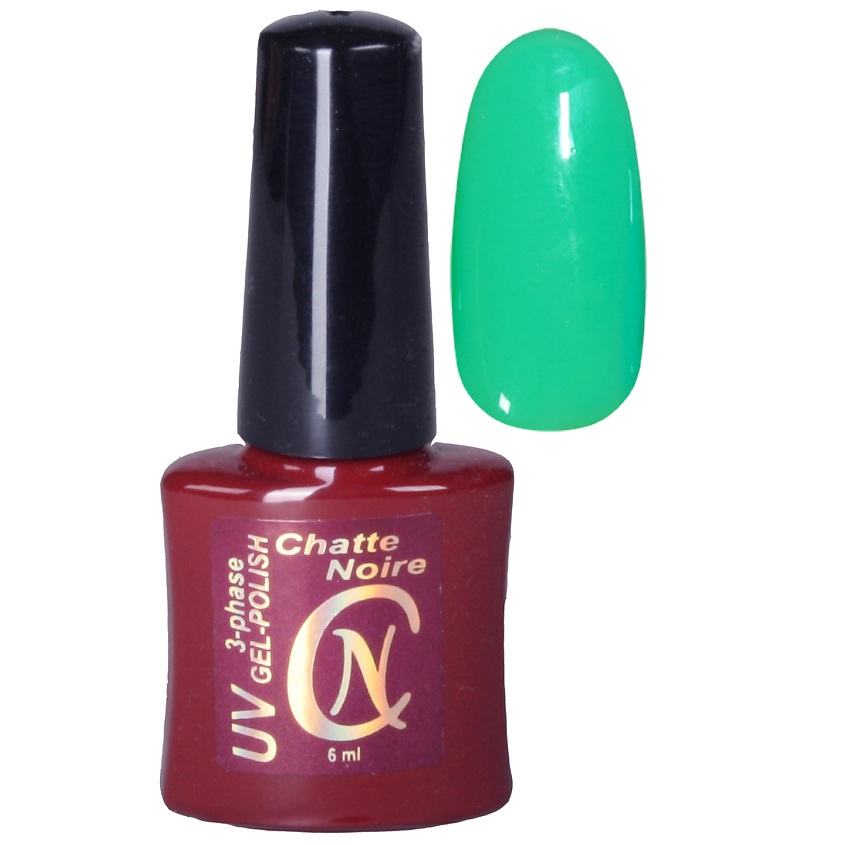 Изображение товара CHATTE NOIRE Гель-лак для ногтей Multy, тон 1023 светлый сине-зеленый, 6 цвет