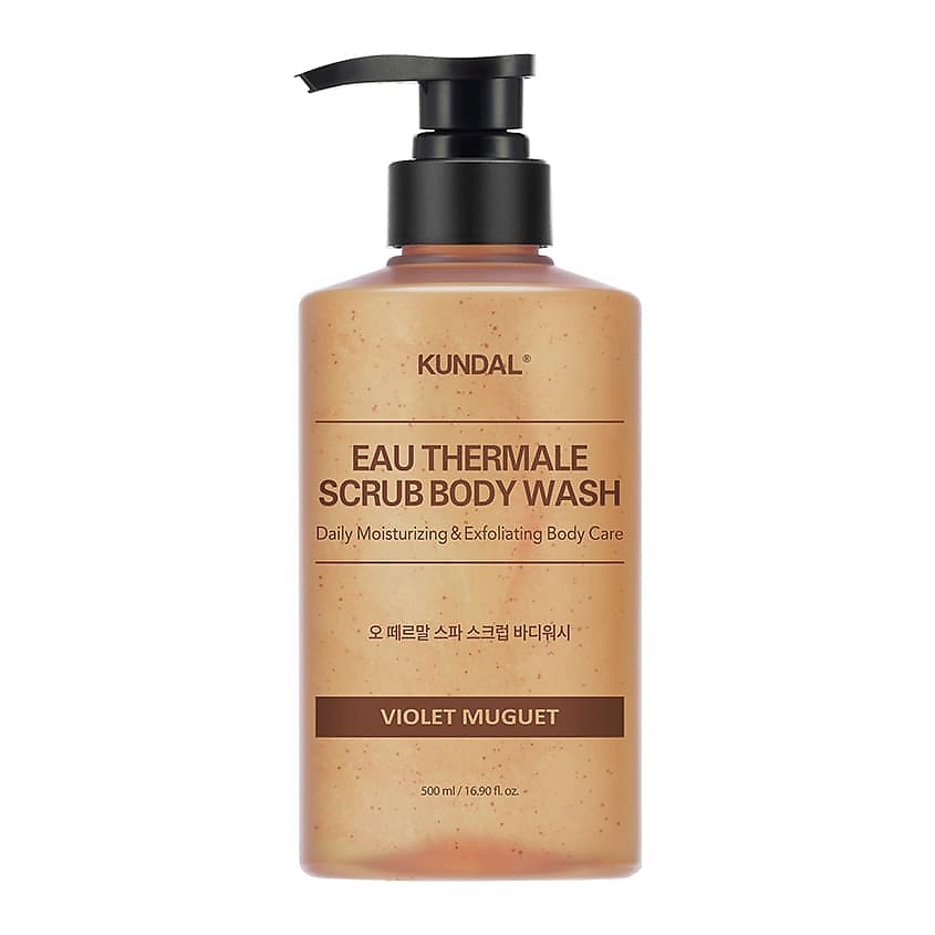 Изображение товара KUNDAL Скраб для тела Фиолетовый ландыш Eau Thermale Violet Muguet Scrub Body Wash, 500 мл