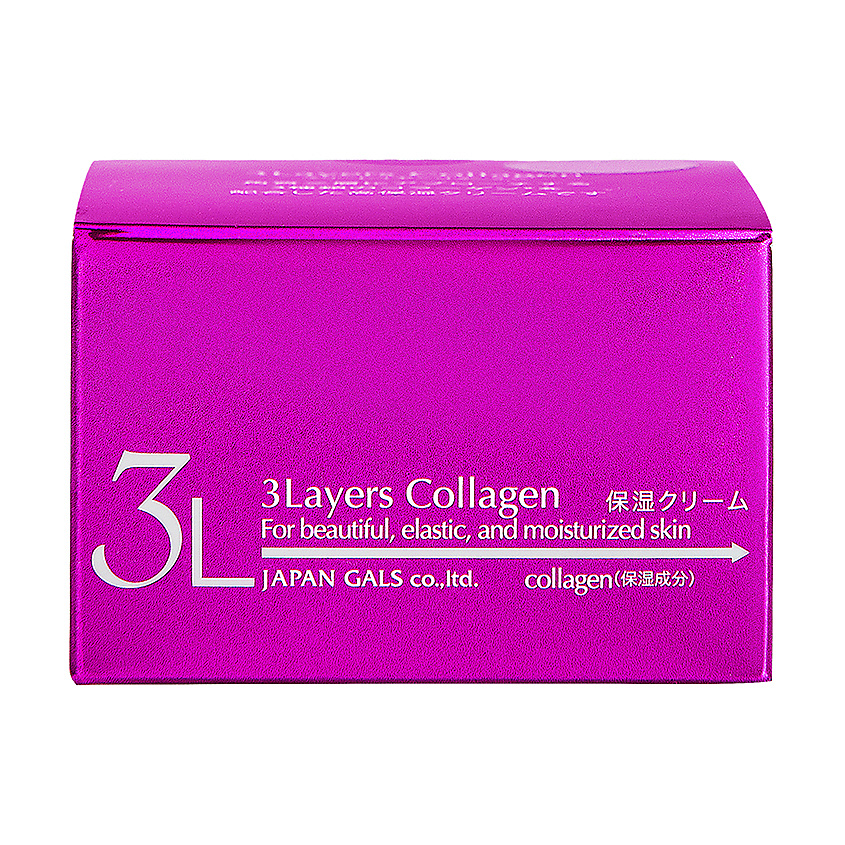 Изображение товара Увлажняющий крем с 3 видами коллагена для лица 60 мл JAPAN GALS