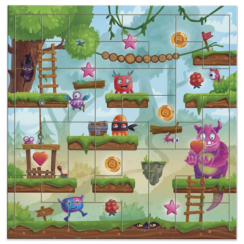 Изображение товара ГЕОДОМ Головоломка с дополненной реальностью Монстрики 1 шт. Развивающая игра