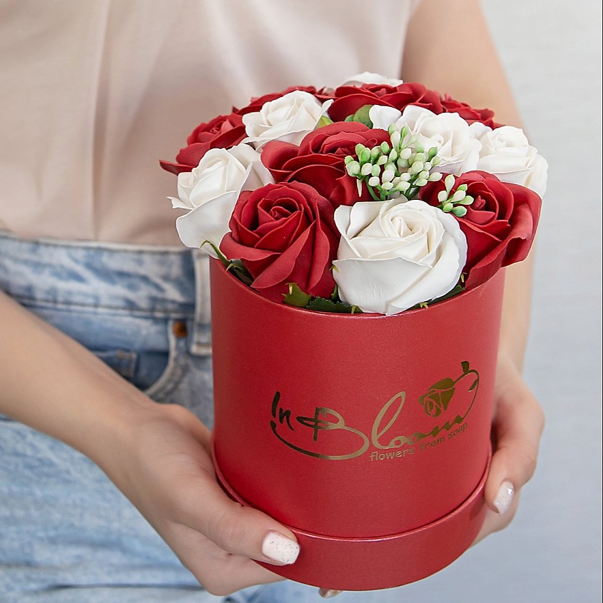 Изображение товара INBLOOM Букет из мыльных цветов (Красный 12*14), цвет: Красный