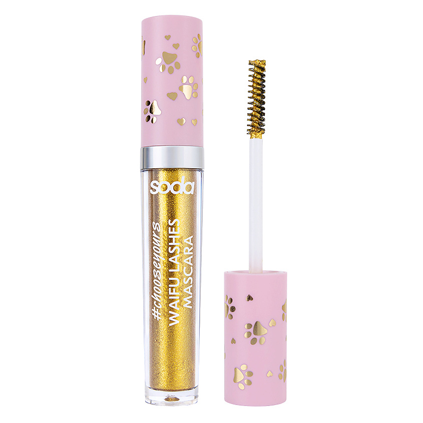Изображение товара SODA Тушь для ресниц с блестками WAIFU GLITTER LASHES MASCARA #chooseyours, № 001 Mei Mei, 4 г