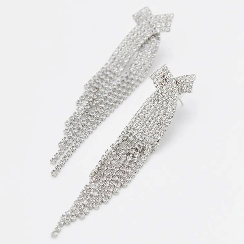 Изображение товара RUXARA Серьги шандельеры 232, цвет: Серебряный