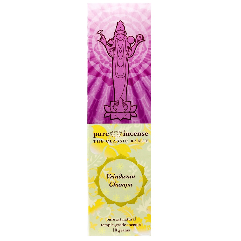 Изображение товара Эксклюзивные благовония Vrindavan Champa PURE IN 10 г аромат фруктово-цветочный