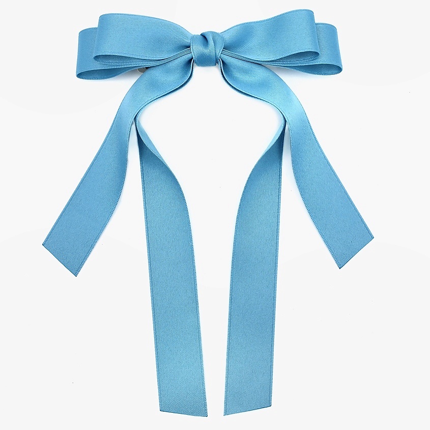 Изображение товара BOWBOOM Атласный бант для волос, цвет: Голубой, 1 цвет