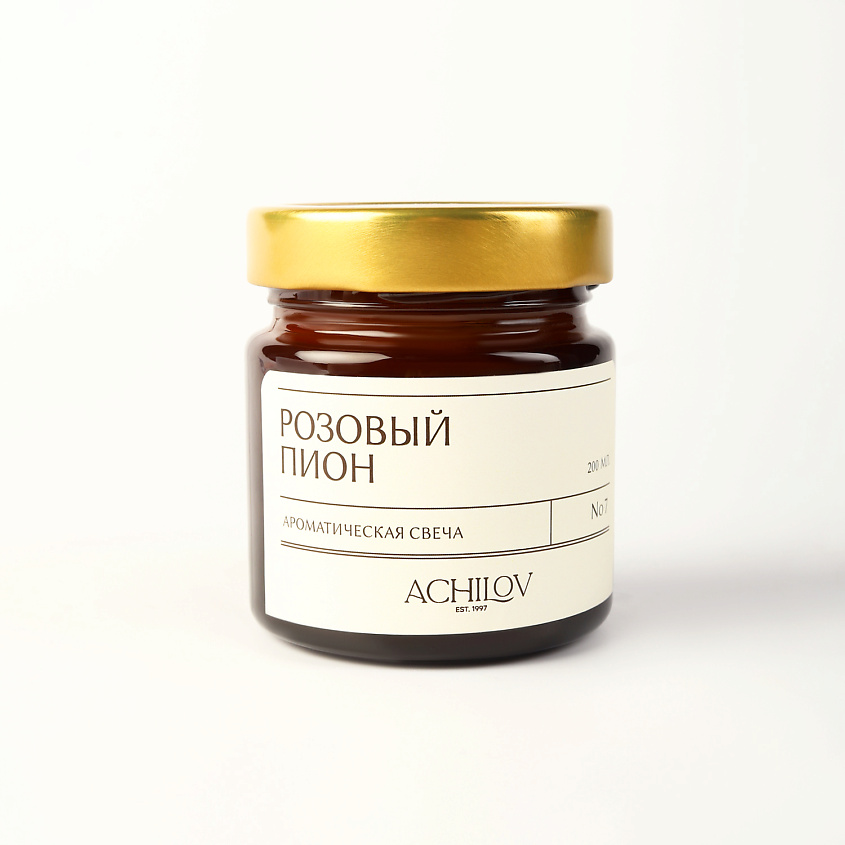 Изображение товара Ароматическая свеча ACHILOV Розовый Пион 400 мл с нежным ароматом цветов