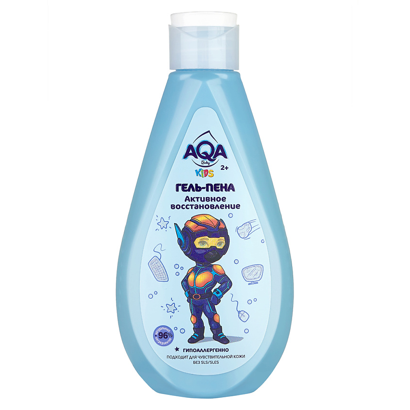Изображение товара Гель-пена для купания мальчиков AQA BABY Kids Активное восстановление 250 мл