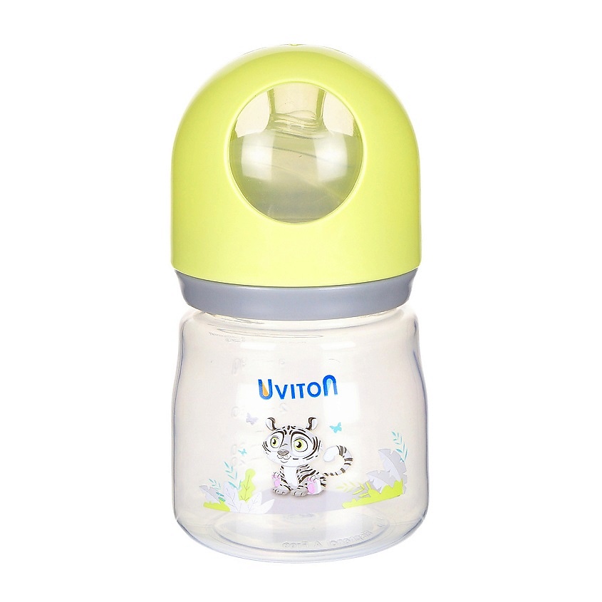 Изображение товара UVITON ZOO Бутылочка широкое горлышко 125 мл, цвет: Зеленый