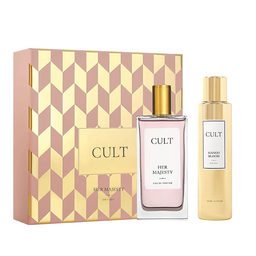 Изображение товара CULT Набор Her Majesty, Парфюмерная вода, спрей 100 мл + молочко для тела 100 мл