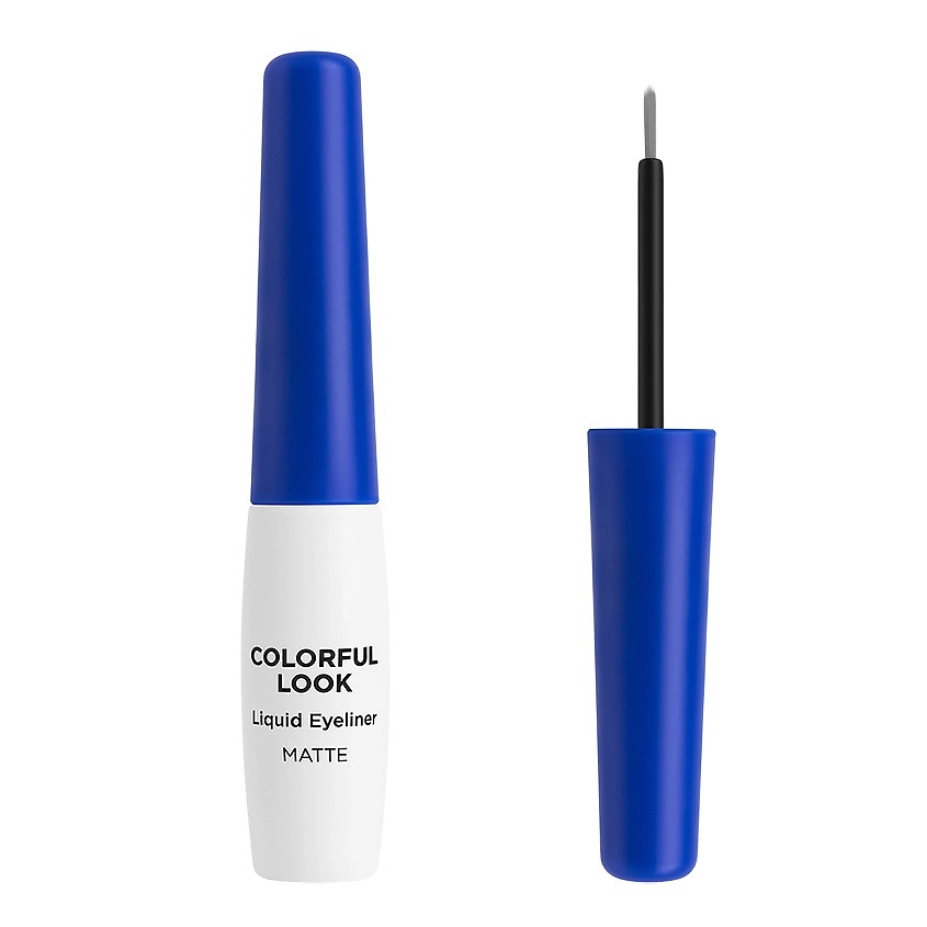 Изображение товара ЛЭТУАЛЬ Жидкая матовая подводка для глаз Colourful Look, синий, 6.5 мл