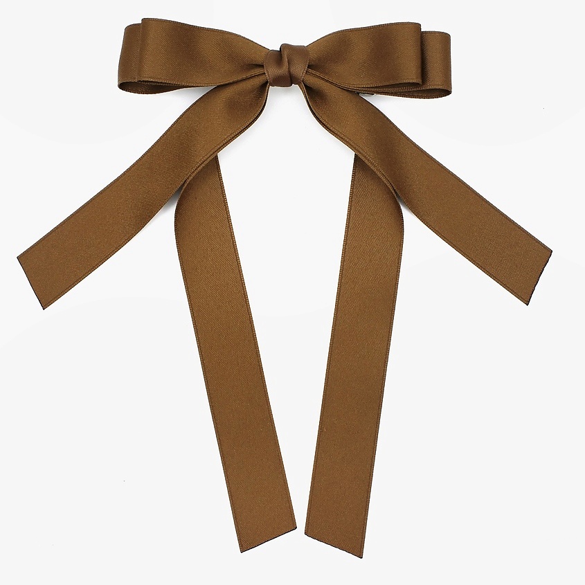 Изображение товара BOWBOOM Атласный бант для волос, цвет: Коричневый, 1 цвет