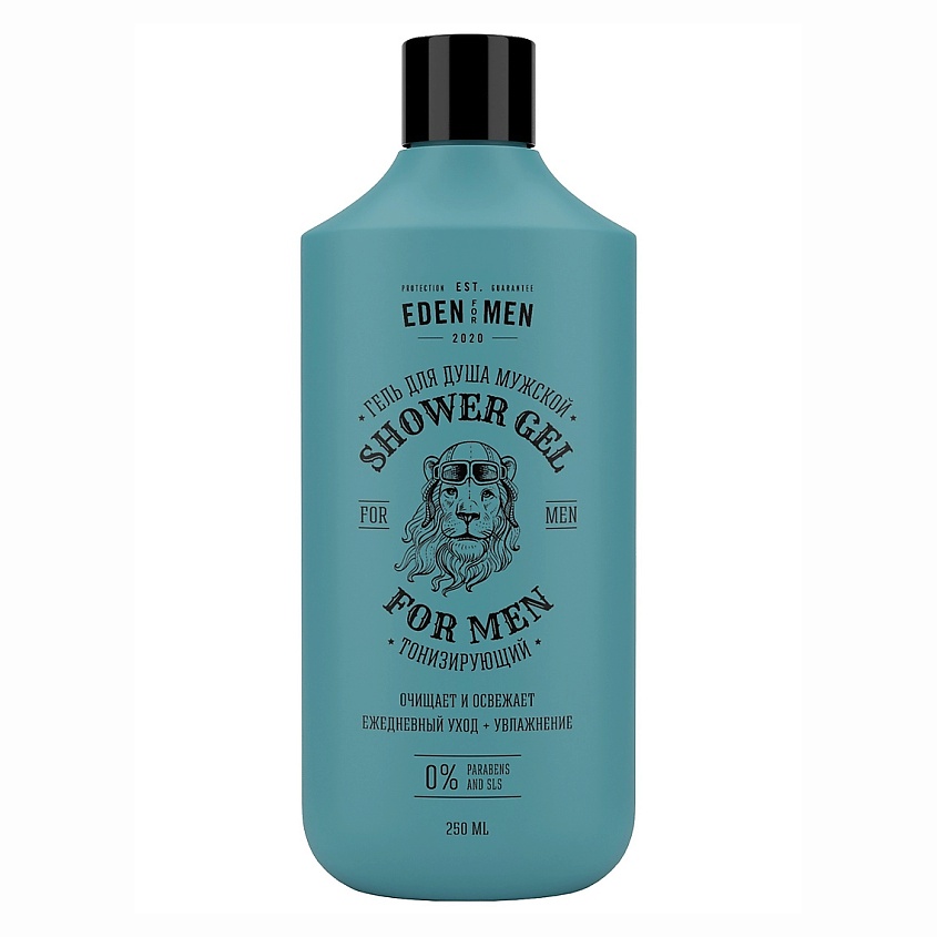 Изображение товара EDEN FOR MEN Гель для душа мужской тонизирующий, увлажняющий, бодрящий с ментолом, 250 мл