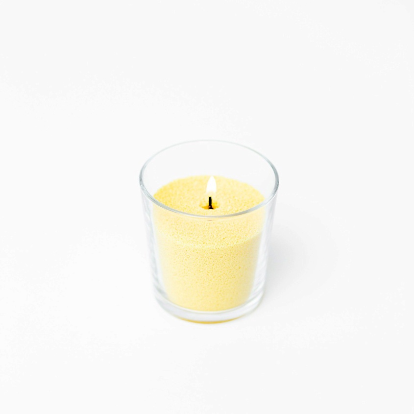 Изображение товара Насыпная свеча восковая Радость Желтая натуральная декоративная свеча