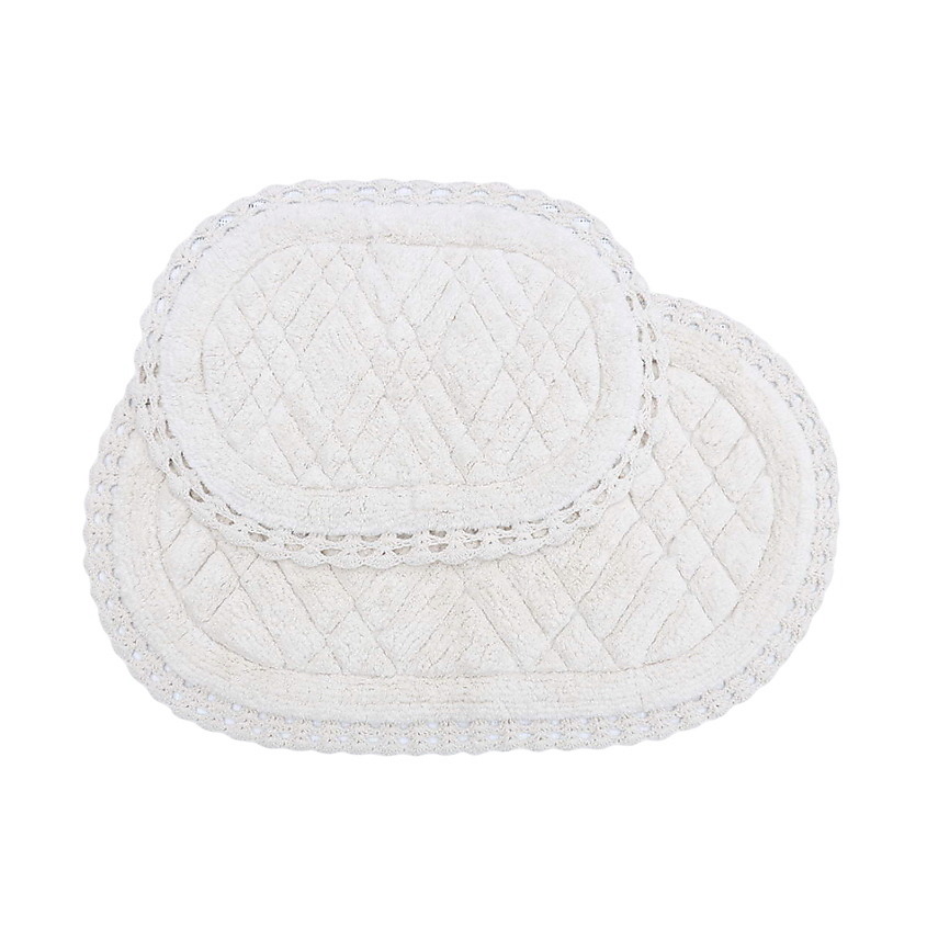 Изображение товара Набор кружевных хлопковых ковриков для ванной RACHEL SOFI DE MARKO 50х70 и 60х100 крем