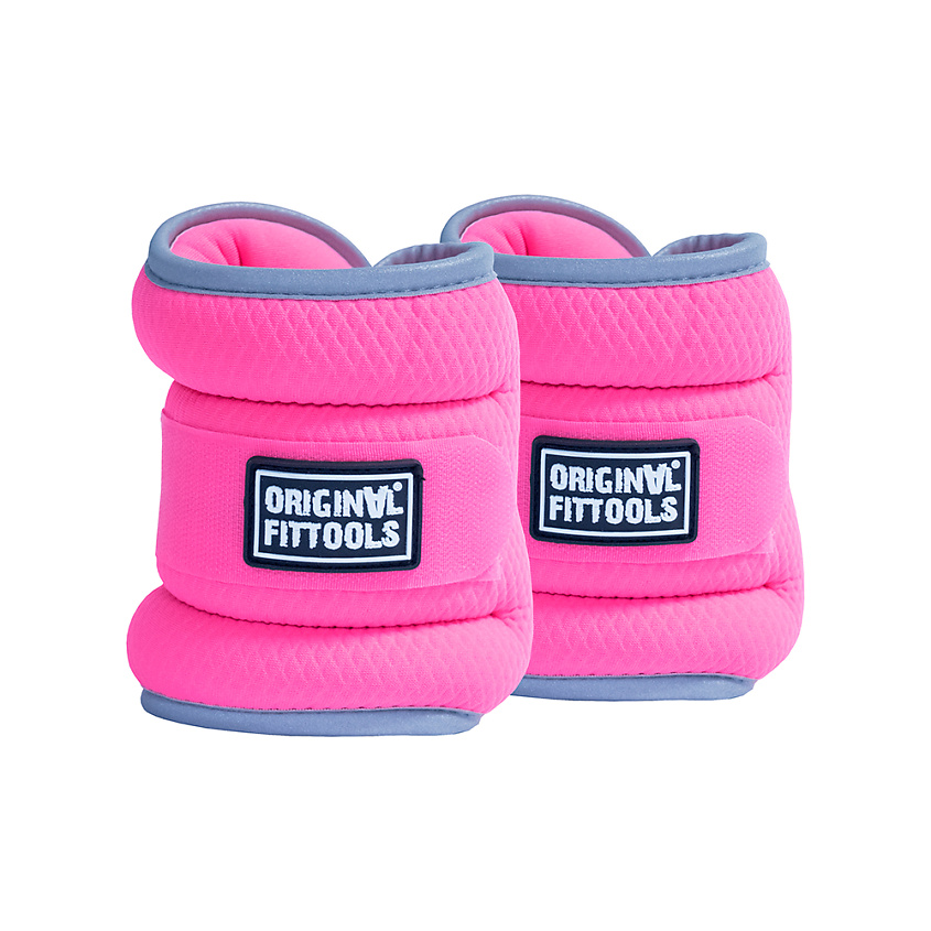 Изображение товара ORIGINAL FITTOOLS Комплект утяжелителей весом 2 кг (пара), Розовый