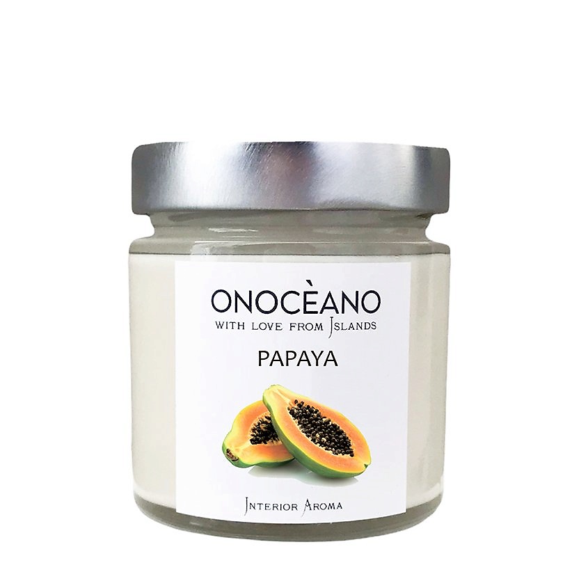 Изображение товара ONOCEANO Свеча ароматическая Папайя, 200 мл