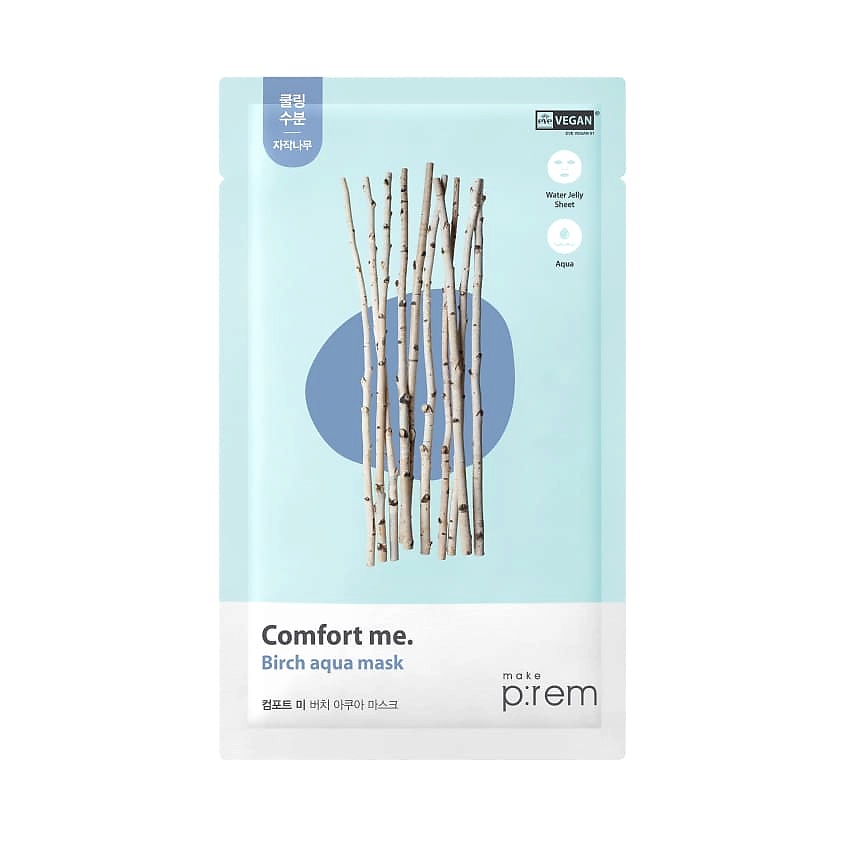 Изображение товара Увлажняющая тканевая маска для лица MAKE P:REM с березовым соком 30 мл