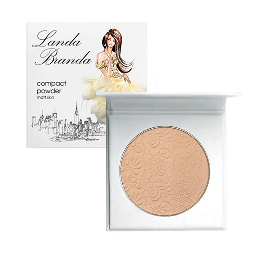 Изображение товара LANDA BRANDA Компактная пудра Матовая кожа, № 43 beige 10 гр